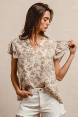 Printed Woven Mix & Match Top