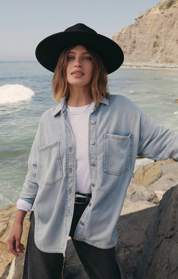 Z Supply Knit Denim Jacket