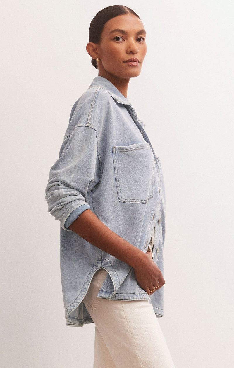 Z Supply Knit Denim Jacket