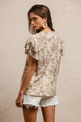 Printed Woven Mix & Match Top