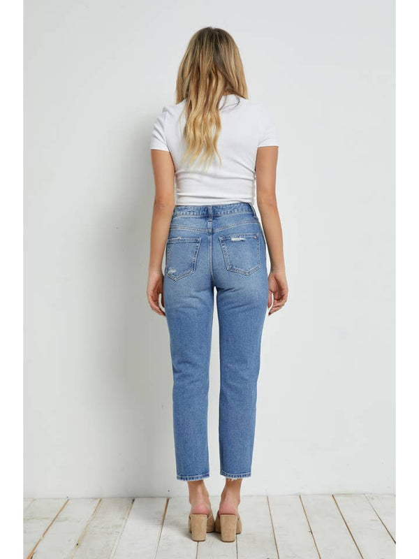 Jean Mica Super High Straight Crop