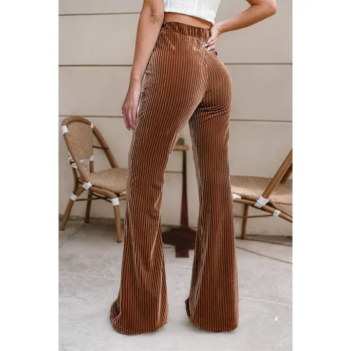 Pants corduroy high waist
