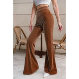 Pants corduroy high waist