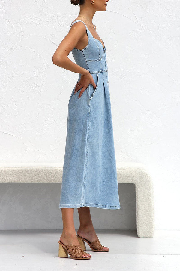 Denim Midi Dress