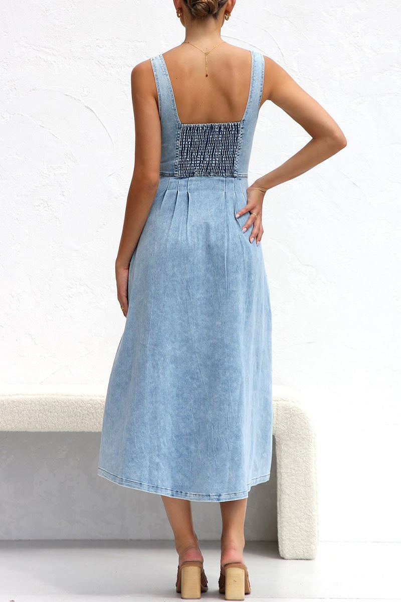 Denim Midi Dress
