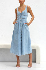 Denim Midi Dress