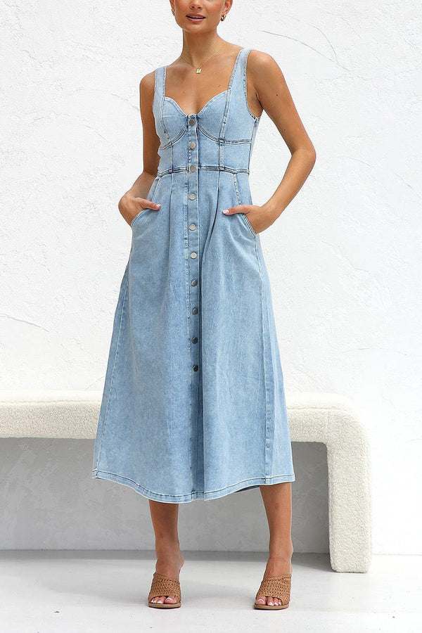 Denim Midi Dress