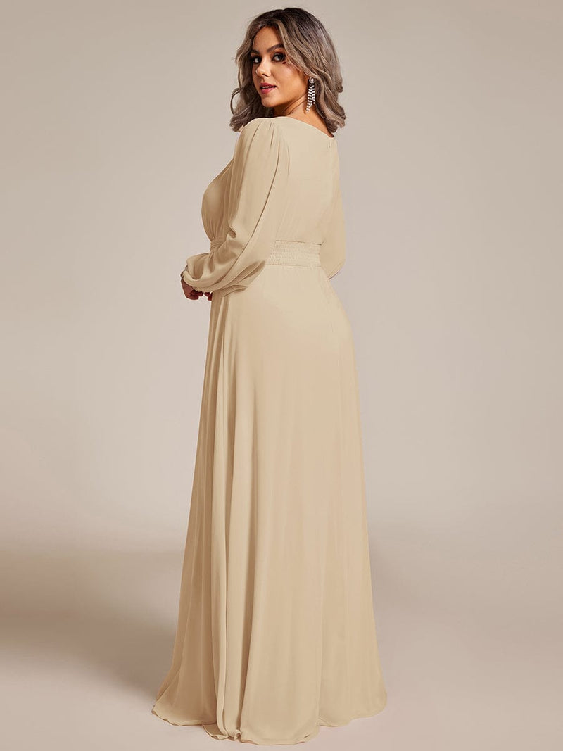 ever CELESTE|Chiffon High Empire Waist Puff Sleeve Mother Dress