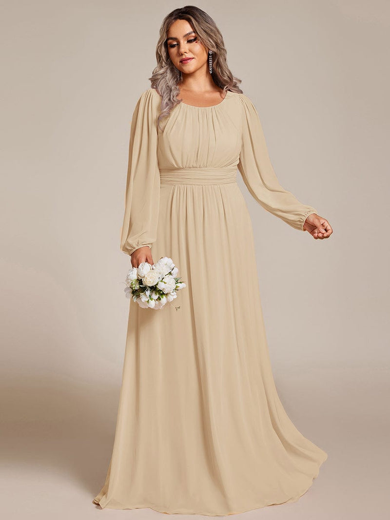ever CELESTE|Chiffon High Empire Waist Puff Sleeve Mother Dress