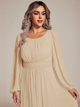 ever CELESTE|Chiffon High Empire Waist Puff Sleeve Mother Dress