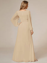 ever CELESTE|Chiffon High Empire Waist Puff Sleeve Mother Dress