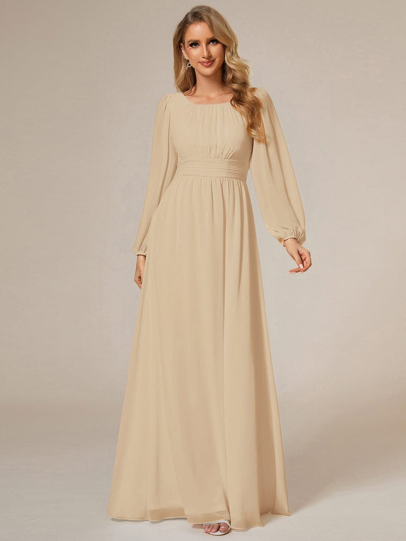 ever CELESTE|Chiffon High Empire Waist Puff Sleeve Mother Dress