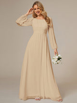 ever CELESTE|Chiffon High Empire Waist Puff Sleeve Mother Dress