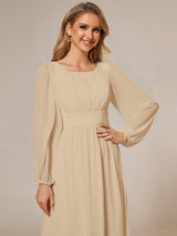 ever CELESTE|Chiffon High Empire Waist Puff Sleeve Mother Dress