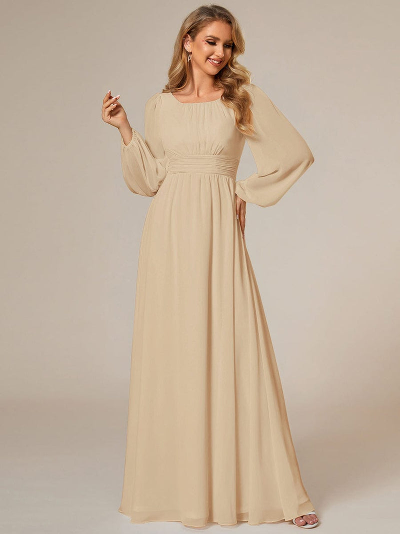 ever CELESTE|Chiffon High Empire Waist Puff Sleeve Mother Dress