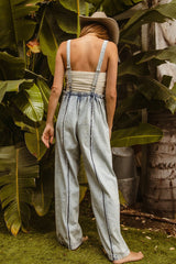 Washed Denim Jumpsuit