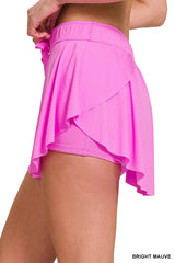 High Waist Lined Skort