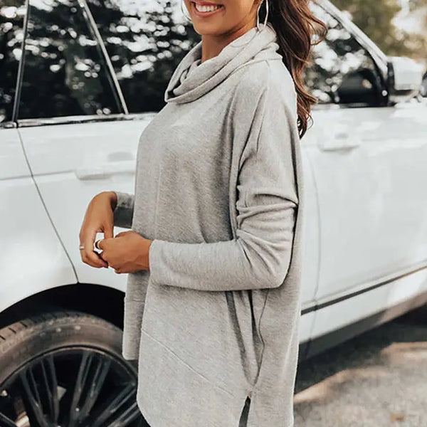 Tunic top cowl neck
