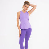 Cutout back slim fit active tank